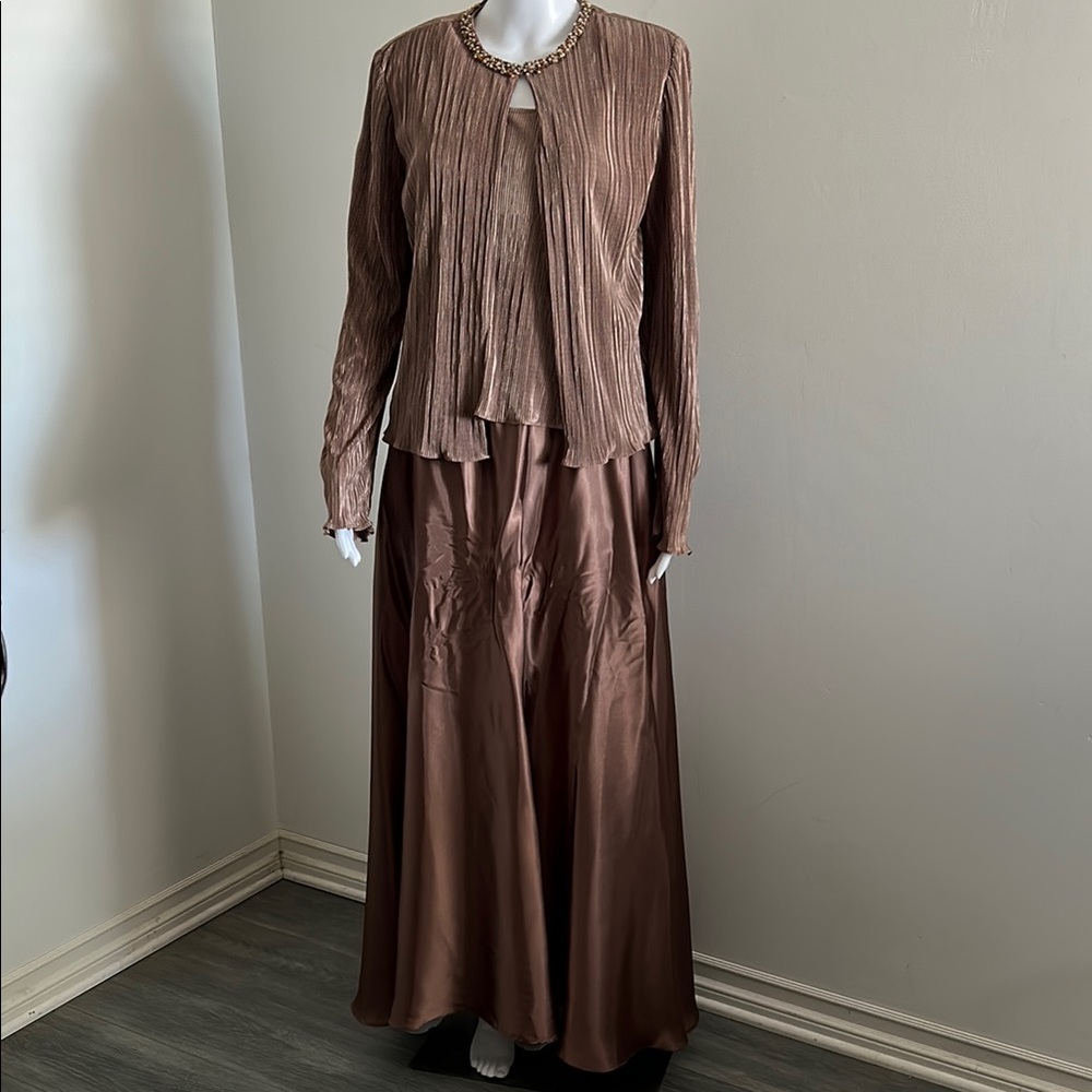 David’s Bridal, Woman’s Size 14 Elegant Bronze Two-Piece Set